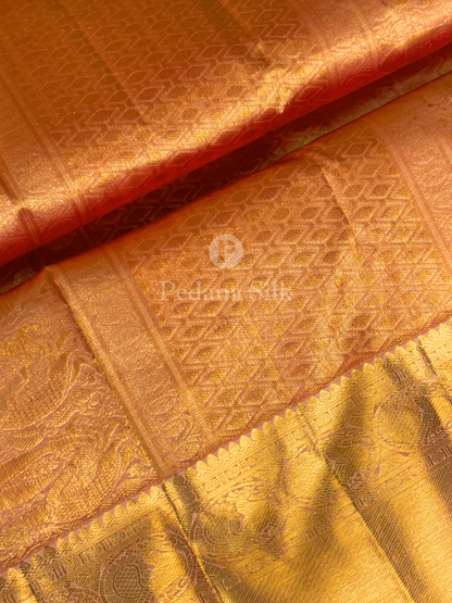 Ivory Sublime Charms of the Ecru Kanjivaram Silk Saree