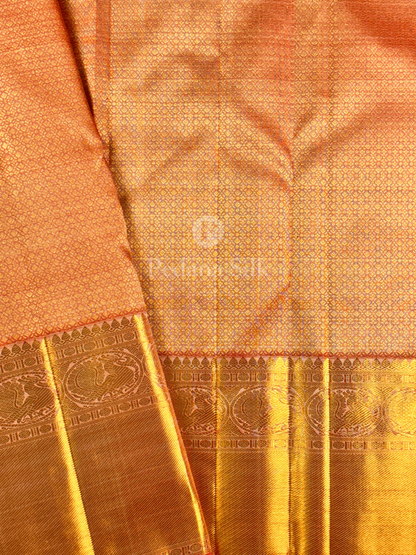 Ivory Sublime Charms of the Ecru Kanjivaram Silk Saree