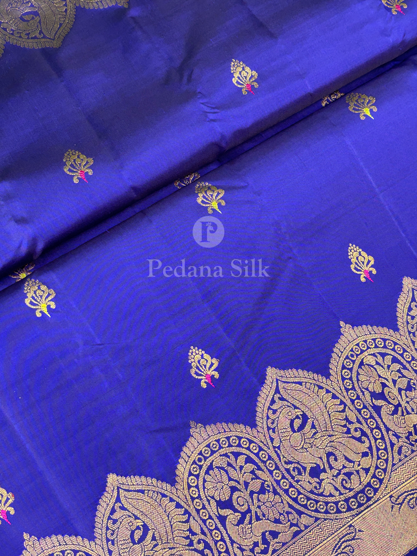 Mystical Twilight Deep Violet Kanjivaram Silk Saree